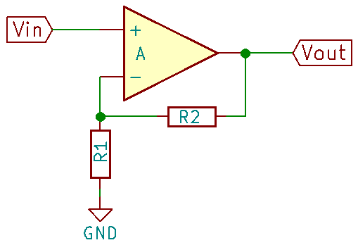 Non-inverting op-amp circuit